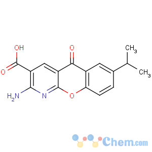 CAS No:68302-57-8 2-amino-5-oxo-7-propan-2-ylchromeno[2,3-b]pyridine-3-carboxylic acid