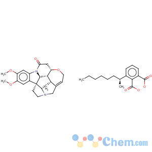 CAS No:68310-42-9 Strychnidin-10-one, 2,3-dimethoxy-, compd. with (S)-mono(1-methylheptyl)-1,2-benzenedicarboxylate (1:1)