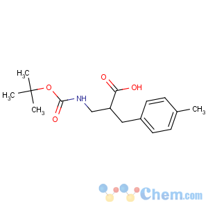 CAS No:683218-94-2 2-[(4-methylphenyl)methyl]-3-[(2-methylpropan-2-yl)oxycarbonylamino]<br />propanoic acid