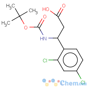 CAS No:683219-22-9 3-tert-butoxycarbonylamino-3-(2,4-dichloro-phenyl)-propionic acid