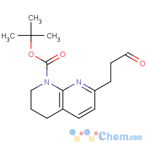 CAS No:68334-21-4 tert-butyl<br />7-(3-oxopropyl)-3,4-dihydro-2H-1,8-naphthyridine-1-carboxylate