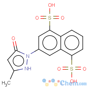 CAS No:6838-01-3 1,5-Naphthalenedisulfonicacid, 3-(4,5-dihydro-3-methyl-5-oxo-1H-pyrazol-1-yl)-