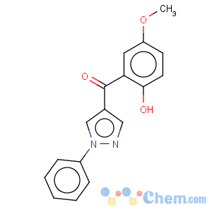 CAS No:68430-94-4 (2-Hydroxy-5-methoxy-phenyl)-(1-phenyl-1H-pyrazol-4-yl)-methanone