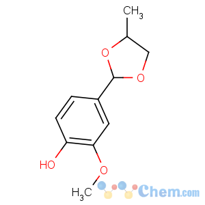 CAS No:68527-74-2 2-methoxy-4-(4-methyl-1,3-dioxolan-2-yl)phenol