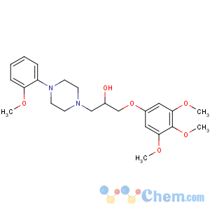 CAS No:68576-86-3 1-[4-(2-methoxyphenyl)piperazin-1-yl]-3-(3,4,<br />5-trimethoxyphenoxy)propan-2-ol