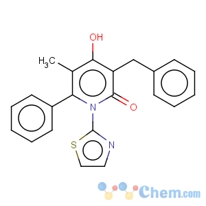 CAS No:685888-98-6 3-Benzyl-4-hydroxy-5-methyl-6-phenyl-1-thiazol-2-yl-1H-pyridin-2-one