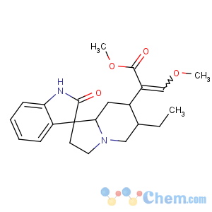 CAS No:6859-01-4 methyl<br />(E)-2-[(3S,6'R,7'S,8'aS)-6'-ethyl-2-oxospiro[1H-indole-3,1'-3,5,6,7,8,<br />8a-hexahydro-2H-indolizine]-7'-yl]-3-methoxyprop-2-enoate