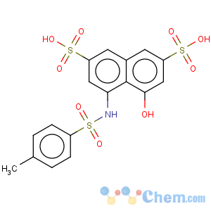 CAS No:6860-97-5 2,7-Naphthalenedisulfonicacid, 4-hydroxy-5-[[(4-methylphenyl)sulfonyl]amino]-