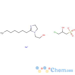 CAS No:68610-39-9 1-Propanesulfonic acid, 3-chloro-2-hydroxy-, monosodium salt, reaction products with 2-heptyl-4,5-dihydro-1H-imidazole-1-ethanol