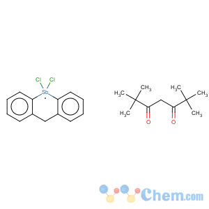 CAS No:68612-10-2 2,2,6,6-tetramethylheptane-3,5-dione - 5,5-dichloro-5,10-dihydro-5lambda~5~-dibenzo[b,e]stibinin-5-yl (1:1)