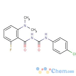 CAS No:68684-55-9 N-[(4-chlorophenyl)carbamoyl]-2-(dimethylamino)-6-fluorobenzamide