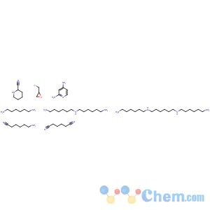 CAS No:68784-97-4 hexanedinitrile, polymer with 6-aminohexanenitrile, n-(6-aminohexyl)-1,6-hexanediamine, n,n'-bis(6-aminohexyl)-1,6-hexanediamine, (chloromethyl)oxirane, 1,6-hexanediamine, 2-piperidinecarbonitrile and 2,4-pyridinediamine