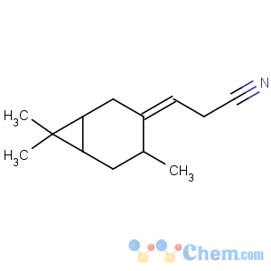 CAS No:68804-02-4 Propanenitrile, 3-(4,7,7-trimethylbicyclo[4.1.0]hept-3-ylidene)-