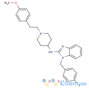 CAS No:68844-77-9 1-[(4-fluorophenyl)methyl]-N-[1-[2-(4-methoxyphenyl)ethyl]piperidin-4-<br />yl]benzimidazol-2-amine
