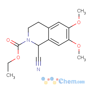 CAS No:68881-59-4 ethyl 1-cyano-6,7-dimethoxy-3,4-dihydro-1H-isoquinoline-2-carboxylate
