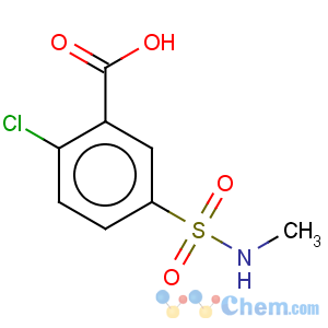 CAS No:68901-09-7 Benzoic acid,2-chloro-5-[(methylamino)sulfonyl]-