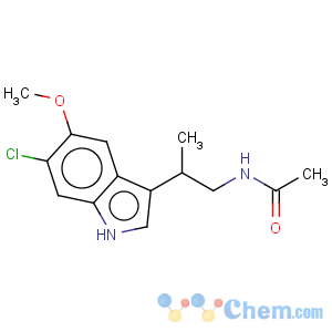 CAS No:68935-46-6 Acetamide,N-[2-(6-chloro-5-methoxy-1H-indol-3-yl)-1-methylethyl]-