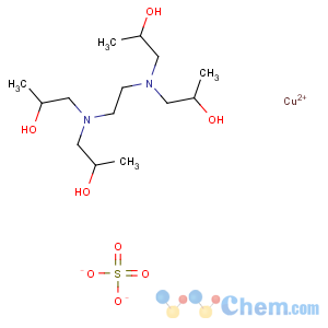 CAS No:68975-66-6 [2,2',2'',2'''-(ethylenedinitrilo)tetra[propan-2-ol]-N,N',O,O',O'',O''']copper(2+) sulphate