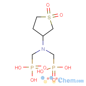CAS No:68992-07-4 [[[(tetrahydrothiophene 1,1-dioxide)-3-yl]imino]bis(methylene)]bisphosphonic acid
