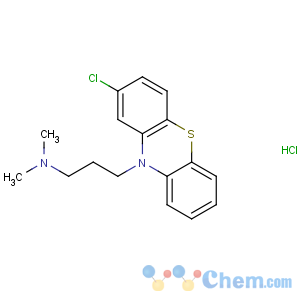 CAS No:69-09-0 3-(2-chlorophenothiazin-10-yl)-N,N-dimethylpropan-1-amine