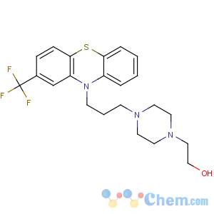 CAS No:69-23-8 2-[4-[3-[2-(trifluoromethyl)phenothiazin-10-yl]propyl]piperazin-1-yl]<br />ethanol