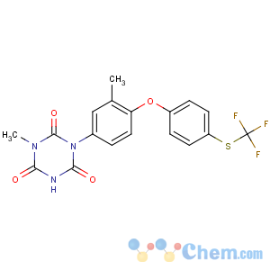 CAS No:69004-03-1 1-methyl-3-[3-methyl-4-[4-(trifluoromethylsulfanyl)phenoxy]phenyl]-1,3,<br />5-triazinane-2,4,6-trione