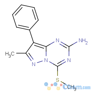 CAS No:690275-78-6 7-methyl-4-methylsulfanyl-8-phenylpyrazolo[1,5-a][1,3,5]triazin-2-amine