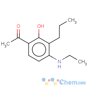 CAS No:69049-68-9 1-[4-(Ethylamino)-2-hydroxy-3-propylphenyl]ethan-1-one