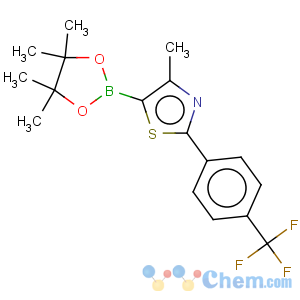 CAS No:690631-96-0 4-methyl-5-(4,4,5,5-tetramethyl-1,3,2-dioxaborolan-2-yl)-2-[4-(trifluoromethyl)phenyl]-1,3-thiazole