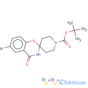 CAS No:690632-05-4 Spiro[2H-1,3-benzoxazine-2,4'-piperidine]-1'-carboxylicacid, 6-bromo-3,4-dihydro-4-oxo-, 1,1-dimethylethyl ester