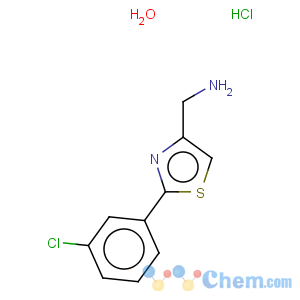 CAS No:690632-12-3 4-Thiazolemethanamine,2-(3-chlorophenyl)-, hydrochloride, hydrate (1:1:1)