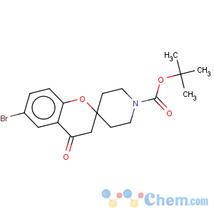 CAS No:690632-38-3 tert-Butyl 6-bromo-4-oxo-3,4-dihydro-1'H-spiro(chromene-2,4'-piperidine)-1'-carboxylate