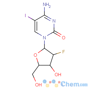 CAS No:69123-90-6 4-amino-1-[(2R,3S,4R,<br />5R)-3-fluoro-4-hydroxy-5-(hydroxymethyl)oxolan-2-yl]-5-iodopyrimidin-2-<br />one