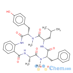 CAS No:691363-62-9 Cyclo(L-alanyl-N-methyl-L-phenylalanyl-L-valyl-N-methyl-L-tyrosyl-2-aminobenzoyl)(9CI)
