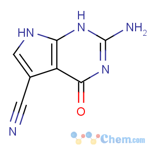 CAS No:69205-79-4 2-amino-4-oxo-1,7-dihydropyrrolo[2,3-d]pyrimidine-5-carbonitrile