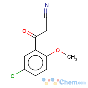 CAS No:69316-10-5 3-(5-chloro-2-methoxy-phenyl)-3-oxo-propionitrile