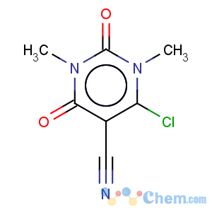 CAS No:69337-31-1 6-chloro-1,3-dimethyl-2,4-dioxo-1,2,3,4-tetrahydropyrimidine-5-carbonitrile