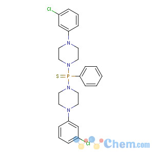CAS No:6945-64-8 Piperazine,1,1'-(phenylphosphinothioylidene)bis[4-(3-chlorophenyl)- (9CI)