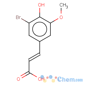 CAS No:6948-33-0 3-Bromo-4-hydroxy-5-methoxycinnamic acid