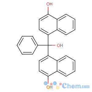 CAS No:6948-88-5 4-[hydroxy-(4-hydroxynaphthalen-1-yl)-phenylmethyl]naphthalen-1-ol