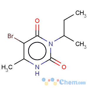 CAS No:69484-12-4 2,4(1H,3H)-Pyrimidinedione,5-bromo-6-methyl-3-(1-methylpropyl)-, sodium salt (1:1)