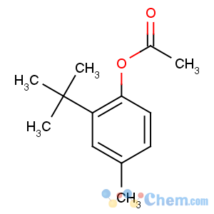CAS No:6950-09-0 Phenol,2-(1,1-dimethylethyl)-4-methyl-, 1-acetate