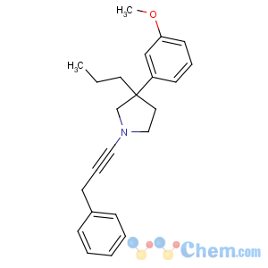 CAS No:69551-96-8 3-(3-methoxyphenyl)-1-(3-phenylprop-1-ynyl)-3-propylpyrrolidine