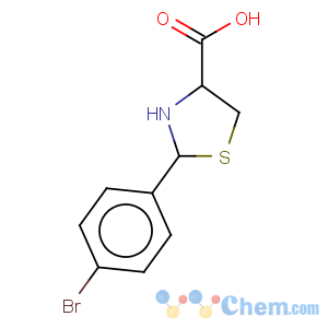 CAS No:69570-83-8 4-Thiazolidinecarboxylicacid, 2-(4-bromophenyl)-