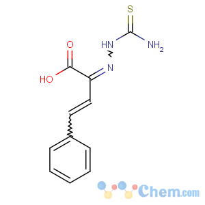 CAS No:6961-77-9 3-Butenoicacid, 2-[2-(aminothioxomethyl)hydrazinylidene]-4-phenyl-