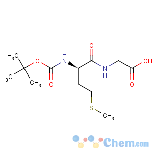 CAS No:69612-71-1 Glycine,N-[N-[(1,1-dimethylethoxy)carbonyl]-D-methionyl]- (9CI)