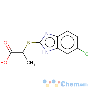 CAS No:6963-77-5 Propanoicacid, 2-[(6-chloro-1H-benzimidazol-2-yl)thio]-