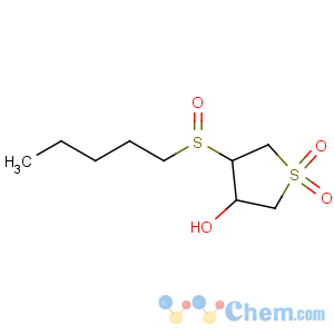 CAS No:69663-08-7 Thiophene-3-ol,tetrahydro-4-(pentylsulfinyl)-, 1,1-dioxide