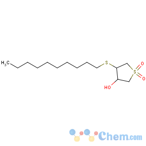 CAS No:69663-10-1 Thiophene-3-ol,4-(decylthio)tetrahydro-, 1,1-dioxide