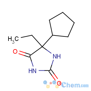 CAS No:6969-84-2 5-cyclopentyl-5-ethyl-imidazolidine-2,4-dione